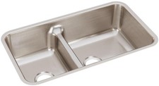 Elkay ELUHAQD32179 Lustertone 32-1/16" Undermount Double Basin - Stainless Steel