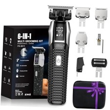 6-in-1 Professional Beard Trimmer for Men-Exposed Skeleton Design, Waterproof