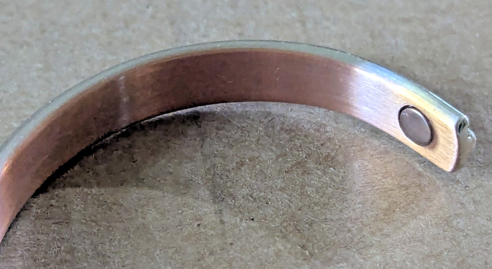 Vintage Solid Copper Cuff Bracelet - image 7