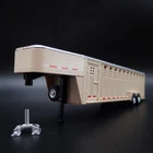 26 FOOT VERT 3 HOLE GOOSENECK LIVESTOCK TRAILER 1:64 SCALE DIORAMA DIECAST MODEL