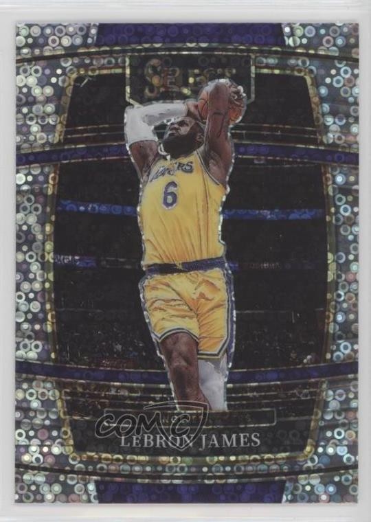2021-22 Panini Select Concourse Disco Prizm LeBron James #100 16ej