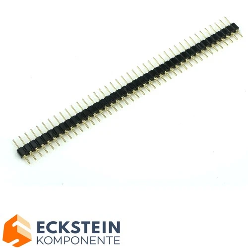 Stiftleiste Pins Header Buchsenleiste 1x40 Pin RM 2.54mm 2-reihig Round