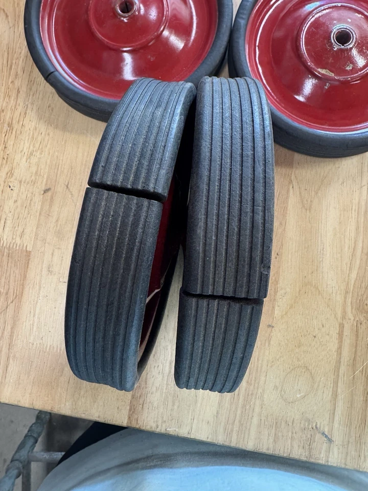 Juego de ruedas de vagón rojo Nos Kids radio volante y más Foto 3 de 3