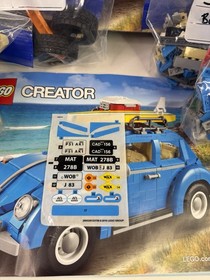 LEGO Volkswagen Beetle 10252 100% Complete Boxed Set 1167pc incl sticker sheet