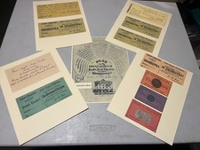 APRIL 14, 1865, LINCOLN ASSASSINATION FORD'S THEATRE REPRINT TICKET SET OF 5!