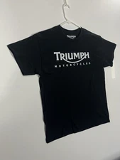 Triumph Motorcycles Classic Logo Biker Tee (Brand New Condition) Black T-Shirt