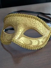 KBW Gold Venetian Masquerade/Halloween/Phantom/Wedding Mask