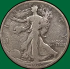 1920-S Walking Liberty Half Dollar Fine F Coin #33286