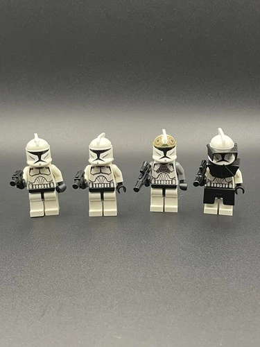 LEGO Star Wars Minifigure Collection Clone Trooper Phase 1 LotX4 with guns