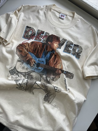 Vintage John Denver 1993 T Shirt Single Stitch Tee Western Sz XL