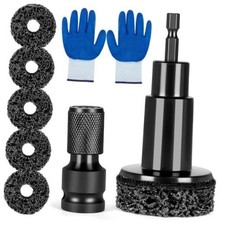 8 PCS Wheel Hub Cleaning Tool, Wheel Hub Cleaning Kit Including 5 Pcs Pads