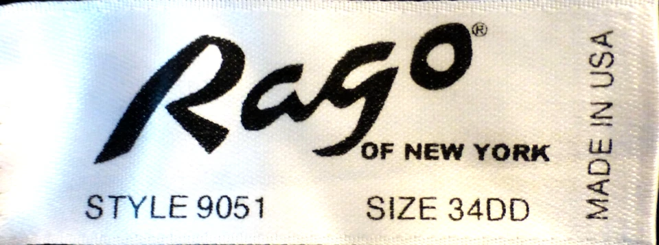 Rago Black Body Shaper Extra Firm Corset 4 Garters 34DD NWOT - Image 4 of 4