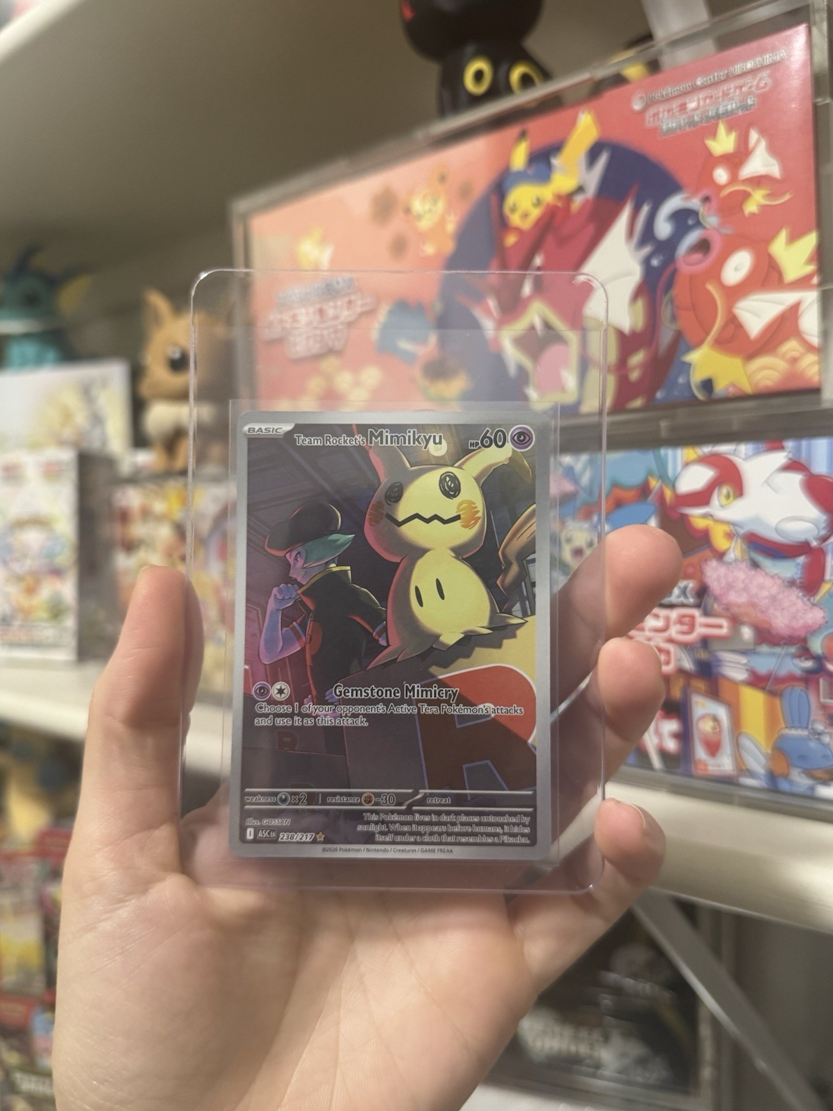 Team Rocket's Mimikyu 238/217 Ascended Heroes Illustration Rare NM