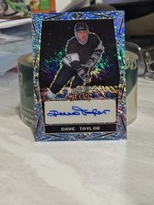 2024 Leaf Metal Legends Hockey Dave Taylor Shimmer Signed Auto 3/8 #BA-DT1 Kings