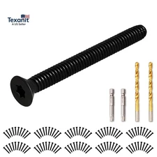 100 Pack 1/4-20 X 2 1/2 Trailer Deck Screws Self Tapping, Flat Head Floorboard T