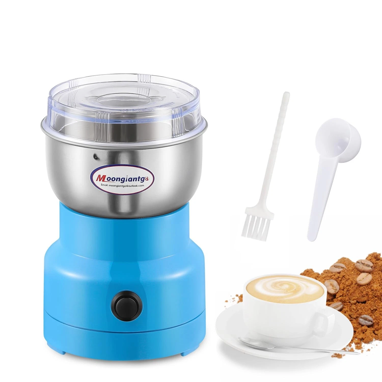 Coffee Grinder Electric, Mini Spice Grinder, 200W 10s Fast Grinding, Dry Grai...