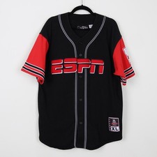 Vintage 90s Disney Originals ESPN Club Patch Jersey Walt Disney World Lined XL