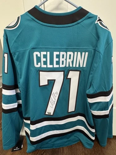 Macklin Celebrini Autographed San Jose Sharks NHL Breakaway Jersey