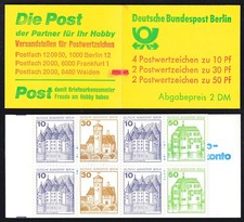 BERLIN , Markenheftchen , Booklet - Michel:  11 h mZ - mit Z&auml;hlbalken **