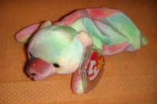 SAMMY THE BEAR ERROR TIE DYE 1999-1998 TY BEANIE BABY NEW MWMT