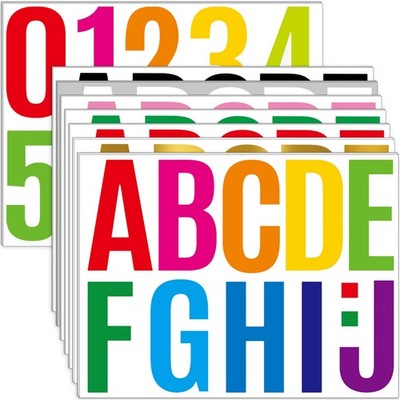 Large ABC Stickers, 24 Sheets Peel and Stick Letters, Classroom Decor