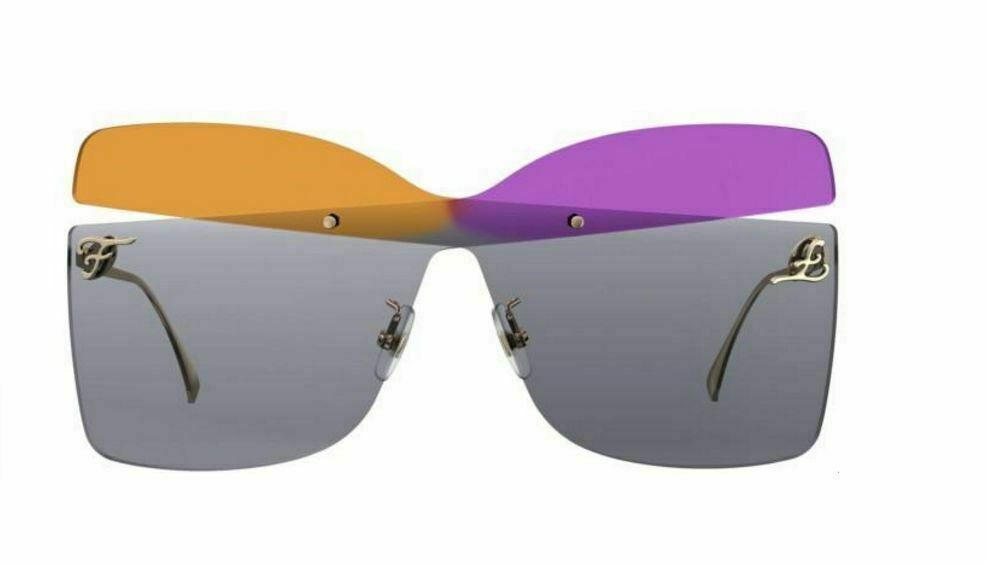 0399 FENDI オーバル サングラス ブラック ゴールド オーバル Fendi FF 0399/S 001B/9O Beige Violet Sunglasses | eBay
