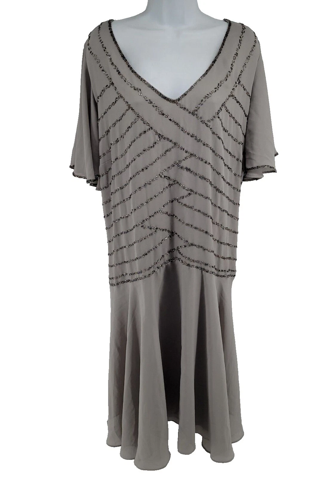 Roaman's Party/Cocktail Short Sleeve Dresses for Women