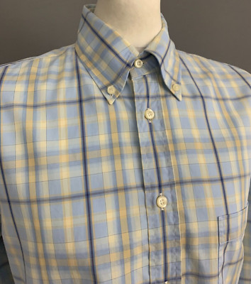 CANALI HEMD - Karomuster - Herren Größe M - Made in Italy