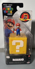 Super Mario Bros. Movie Mario 1" Mini Figure w/Question Block Jakks Pacific NEW