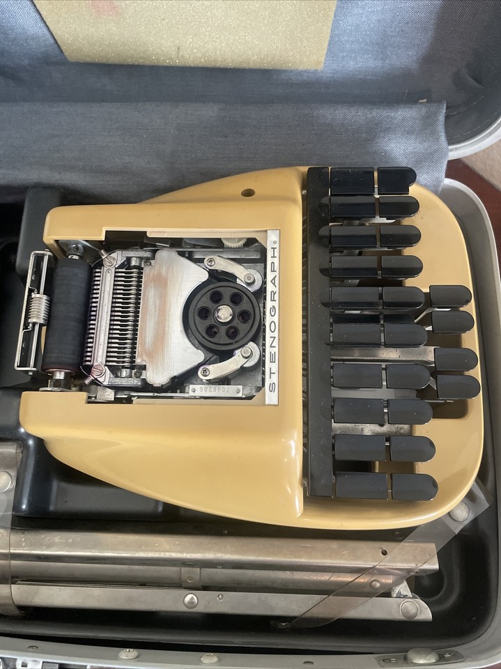 Old Samsonite Stenograph Court Reporter Shorthand Machine W Case