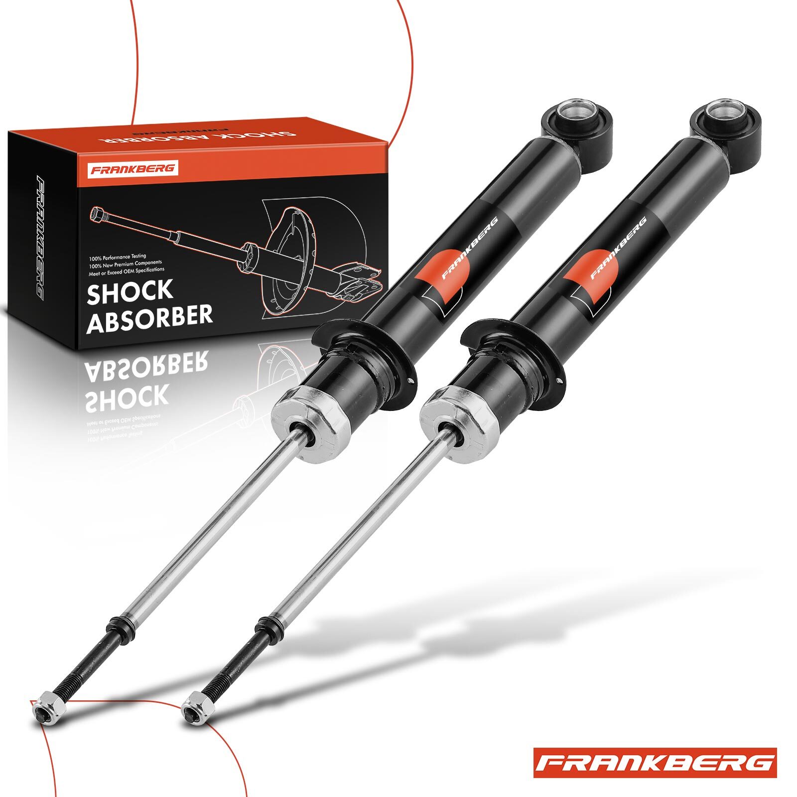 FRANKBERG 2x Shock Absorber for Mitsubishi Galant Mk VI 1996-2003 Rear 341241