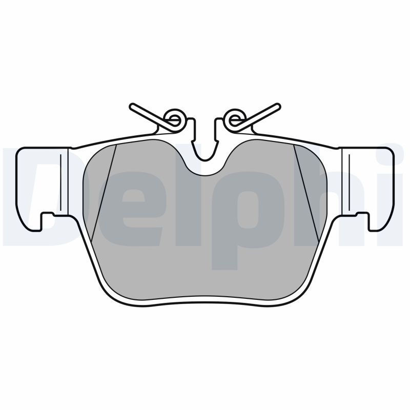 Kit plaquettes de frein à disque DELPHI LP3598 pour étrier de frein avant auto