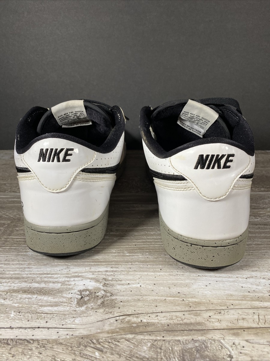 Nike Air Indee Patent Leather Sneakers White Black Cement  display picture 1