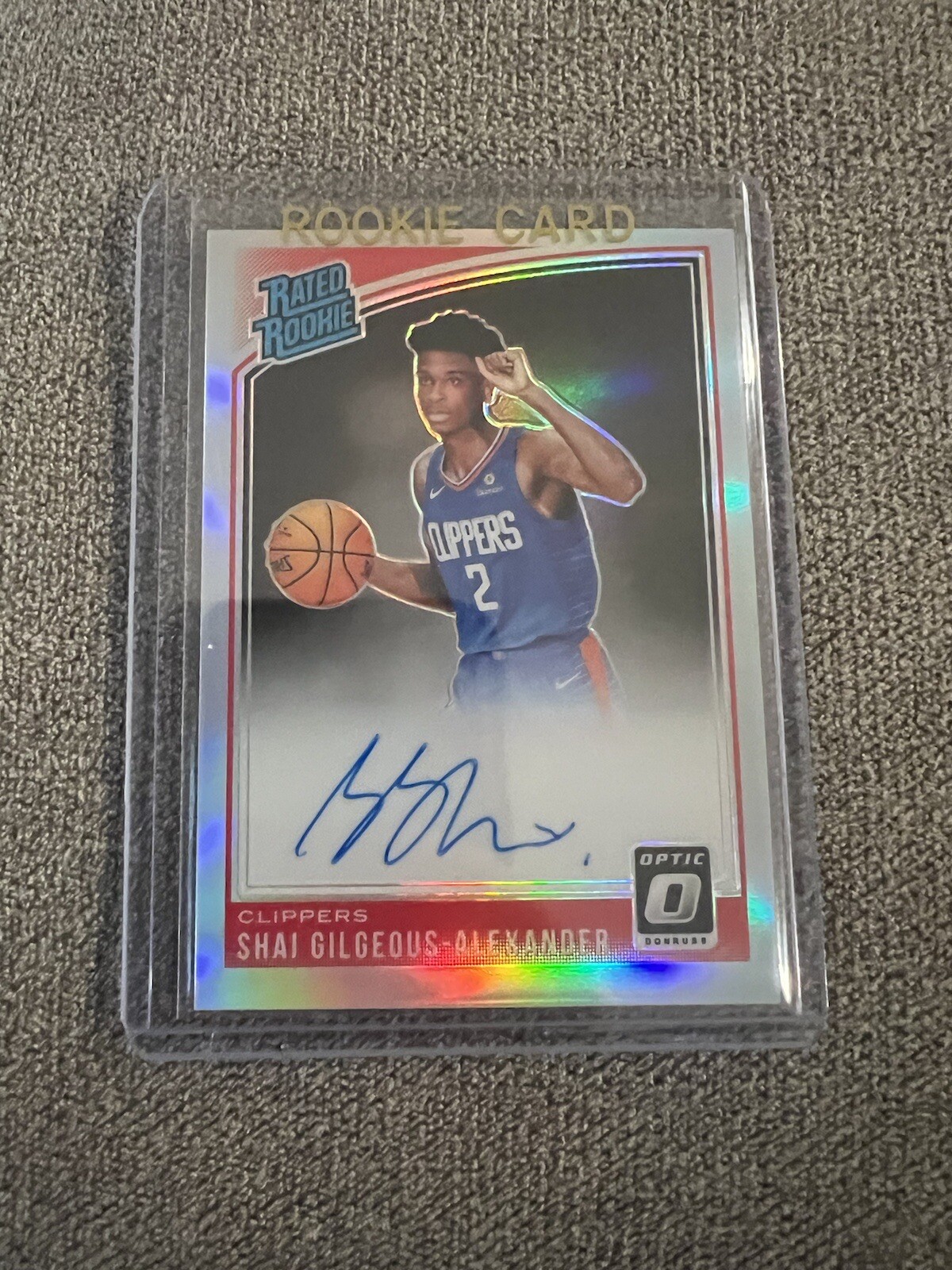 2018-19 Panini Donruss #162 Shai Gilgeous-Alexander Rookie Card (RC) - Near Mint/Mint Condition