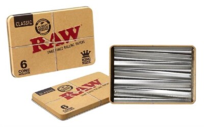 RAW King Size Cone  Metalldose Zigarettendose Aufbewahrung konische Zigaretten