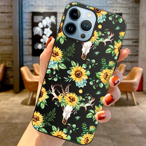Coque téléphone silicone tournesol pour Apple iPhone 16 15 14 13 Pro Max 12 11 8 - Photo 22 sur 114