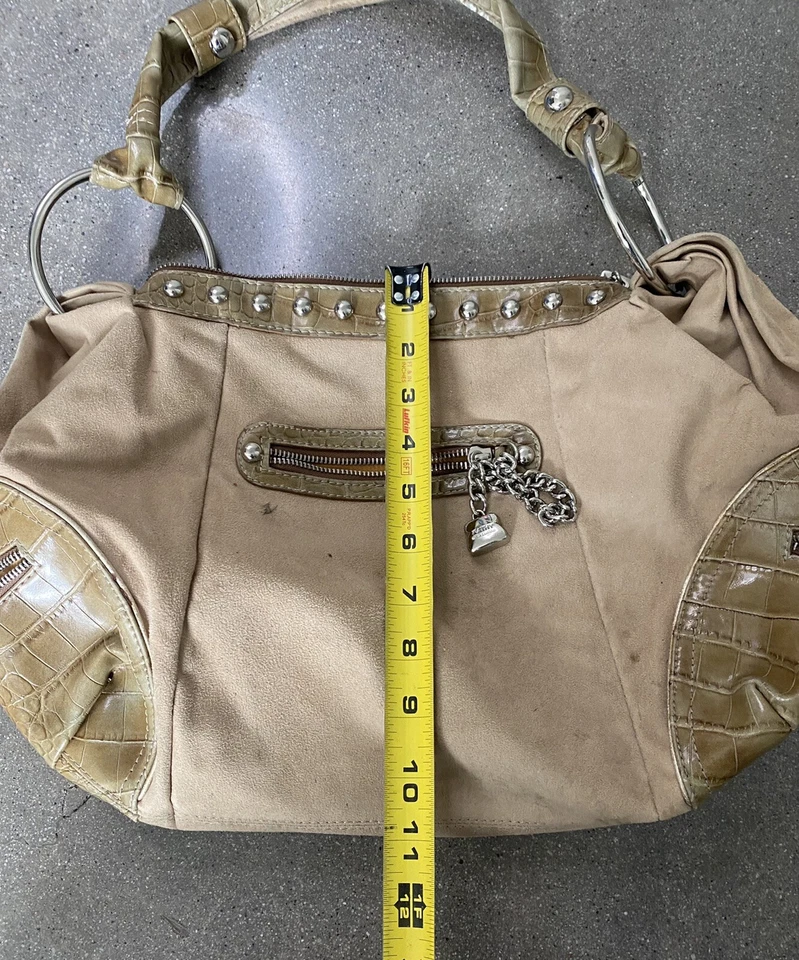 Bolso de mano Kathy Van Zeeland beige sobre el hombro Foto 3 de 4