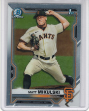 2021 Bowman Draft 1st - Chrome Matt Mikulski #BDC-179 