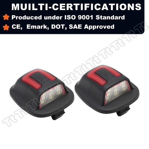 LED License Plate Light For 98-04 Nissan Frontier 94-04 Xterra Red Tube Tag Lamp - Picture 8 of 9