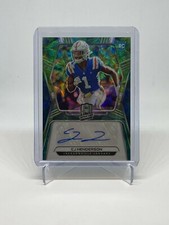 2020 Panini Spectra CJ Henderson RC Rookie Autograph Neon Green /50 Jaguars