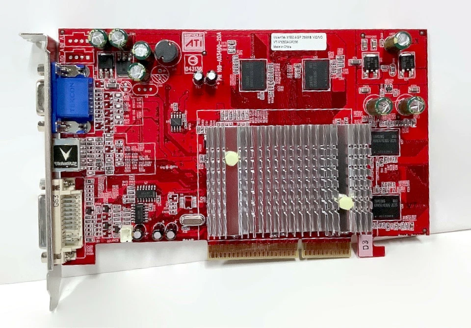 VisionTek 400160 ATI Radeon X1050 AGP 256M DDR RC VGA Video Graphics Card - Image 2 of 4