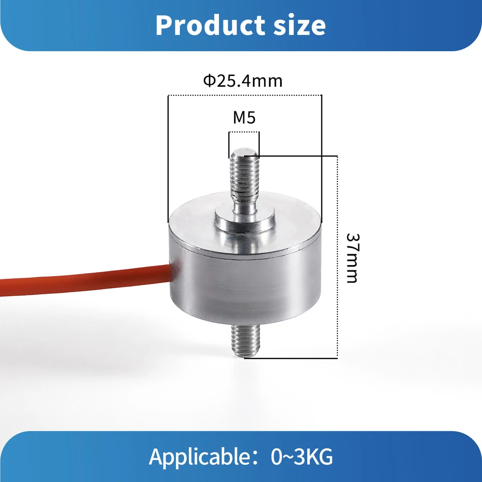 Mini Bellows Type Load Cell Sensor with Digital Force Gauge Test Force Weight - Image 4 of 4