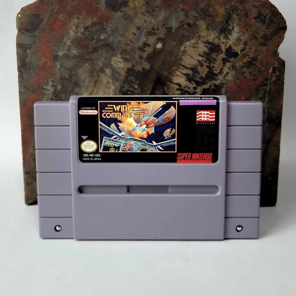 WING COMMANDER (SUPER NINTENDO, SNES 1992) AUTHENTIC VIDEO GAME CARTRIDGE  - Image 2 of 4