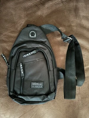 Men Women Sling Bag Chest Fanny Packs Cross Body Travel Sports Shoulder Backpack - Image 1 of 2