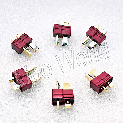 DEANS T STECKER MALE Goldkontakte Modellbau Adapter Kabel Lipo Akku löten