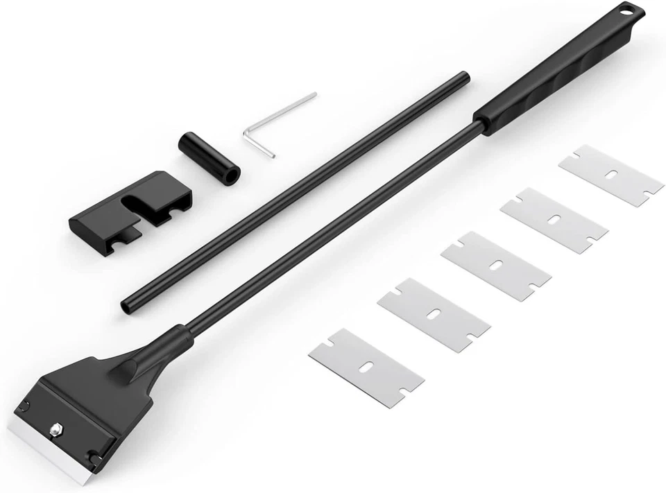 Raspador de algas de acuario para acuarios de vidrio con 5 hojas reemplazables, pecera Foto 2 de 4