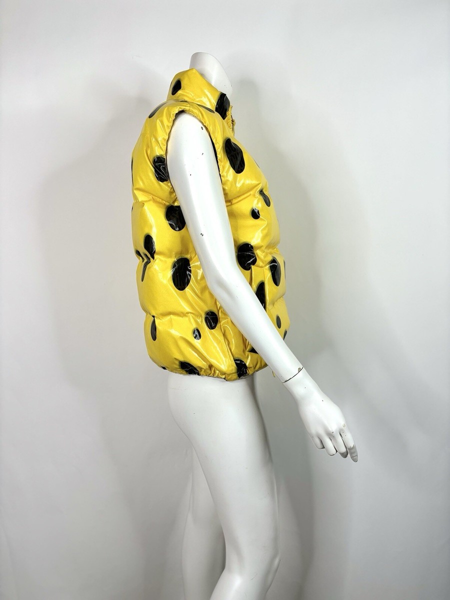 Vtg Moschino Couture Yellow SpongeBob Puffer Vest US8 | eBay