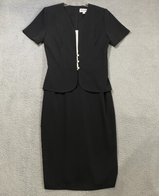 Danny Nicole Piece Midi Sheath Jacket/Dress Size 10 Short