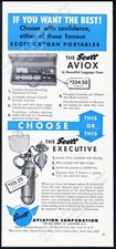 1960 Scott Aviation Aviox airplane oxygen kit vintage trade print ad