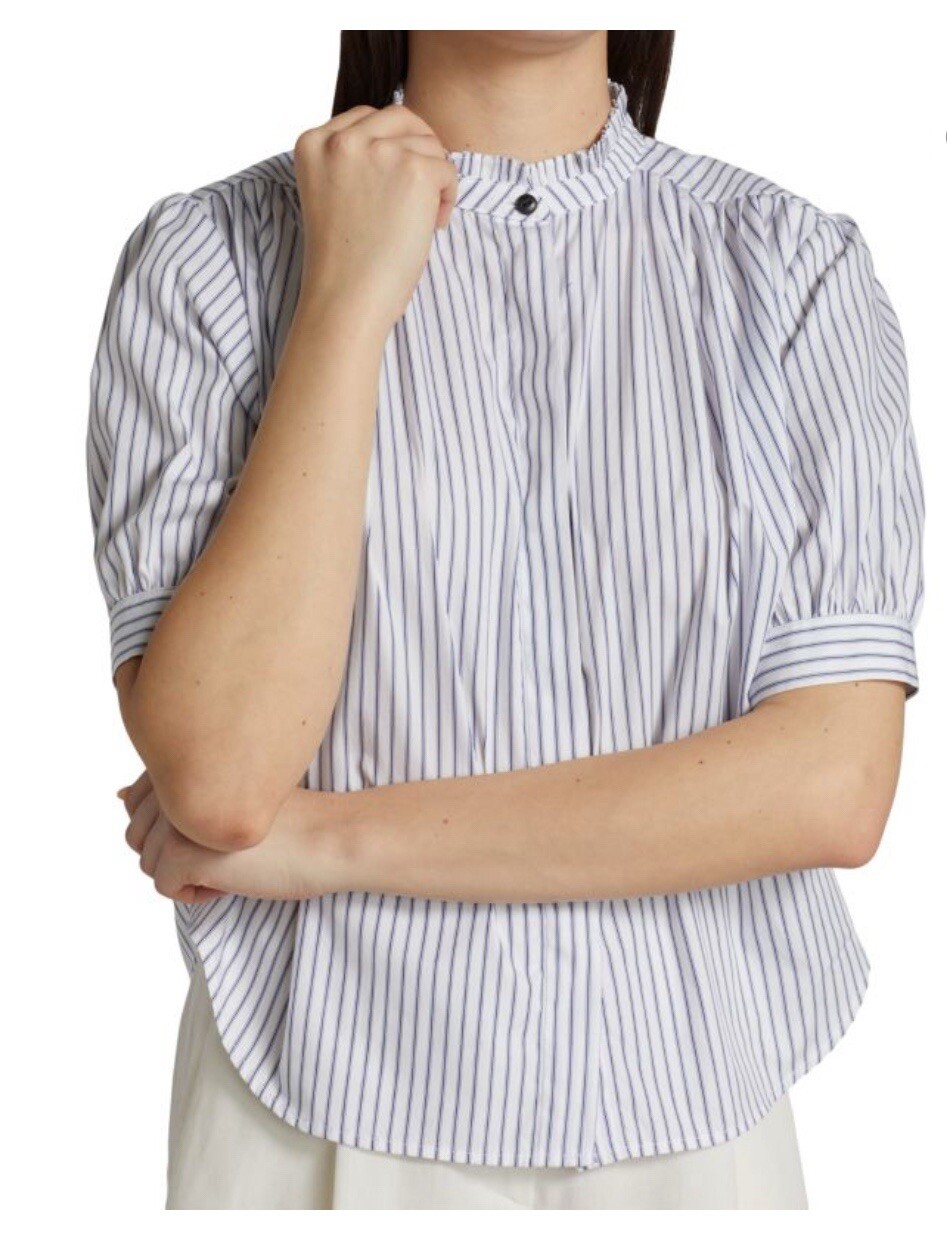 rag & bone Jordan Stripe Button-Down Top Woman Si… - image 1